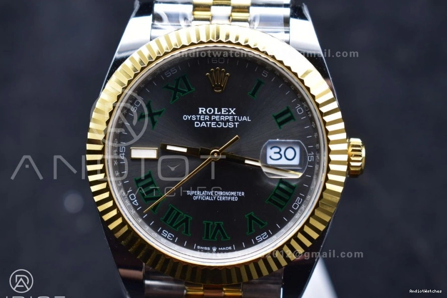 YG YG (Gain Steel Jubilee SS Bracelet TopPick SH3235 SS 41 Edition 1:1 126333 Dial Weight) 904L Gray on ARF DateJust Best Green Roman 620 0523